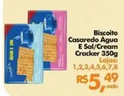 Supermercados Archer Biscoito Casaredo Água E Sal/Cream Cracker oferta