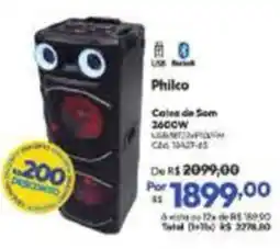 Lojas Becker Cade de som 2600w oferta
