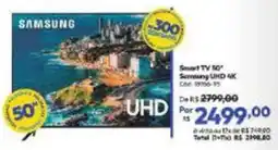 Lojas Becker Smart tv 50" samsung uhd 4k oferta