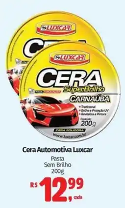 Mix Mateus Cera automotiva luxcar pasta sem brilho oferta