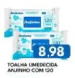 Rancho Bom Supermercados toalha umedecida anjinho oferta