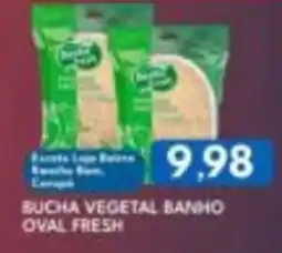 Rancho Bom Supermercados Bucha vegetal banho oval fresh oferta