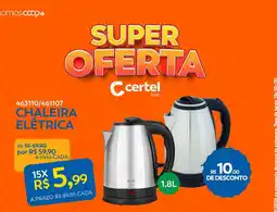 Lojas Certel Chaleira elétrica oferta