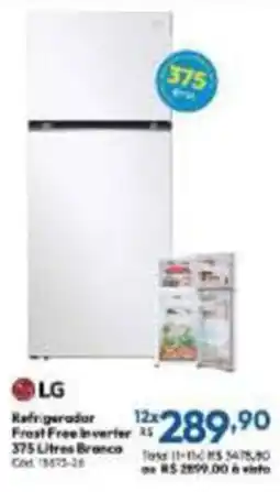 Lojas Becker Refrigerador Frost Free inverter Branca oferta