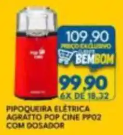 Rancho Bom Supermercados Pipoqueira elétrica agratto pop cine pp02 com dosador oferta