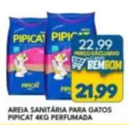Rancho Bom Supermercados Areia sanitária para gatos pipicat 4kg perfumada oferta