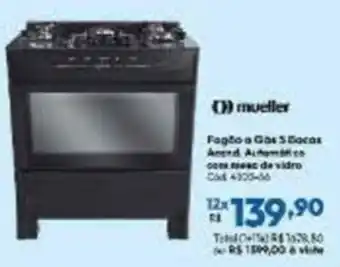 Lojas Becker Fogão a Gás 5 Bocas oferta