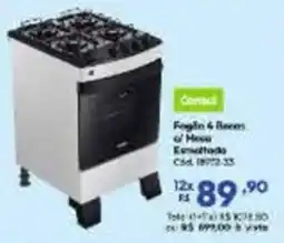 Lojas Becker Fogão 4 Bocas c/ Mesa Esmalteada oferta