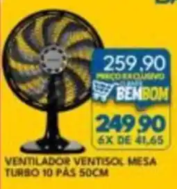 Rancho Bom Supermercados ventilador ventisol mesa turbo 10 pás 50cm oferta