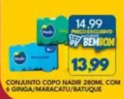 Rancho Bom Supermercados Conjunto copo nadir com 6 ginga/maracatu/batuque oferta