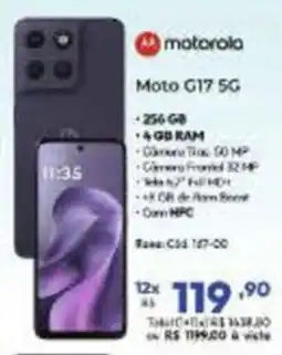 Lojas Becker Motorola G17 5G oferta