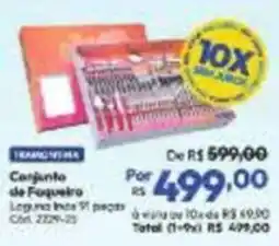 Lojas Becker Conjunto de Foqueiro oferta