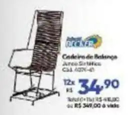 Lojas Becker Cadeira de Balança JUNCO SINTÉTICO oferta