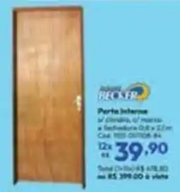 Lojas Becker Porta interna oferta
