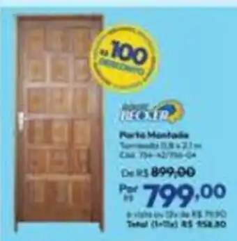 Lojas Becker Porta Montada oferta