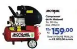 Lojas Becker Compressor de Ar Motomil oferta