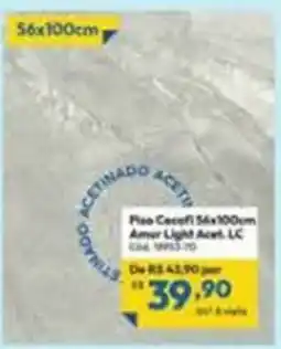 Lojas Becker Piso Cecefi 56x100cm Amur Light Acet. LC oferta