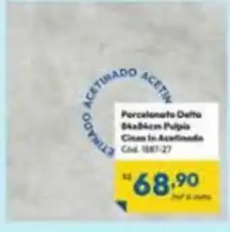 Lojas Becker Porcelanato Delta Cinza In Acetinado oferta