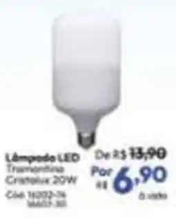 Lojas Becker Lâmpada led tranmontina cristalux 20w oferta