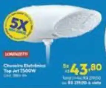 Lojas Becker Chuveiro Eletrônico Top Jet 7500W oferta
