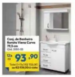 Lojas Becker Carr. de Banheiro Rorato Viena Curva oferta