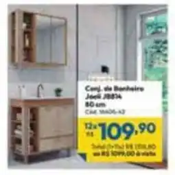 Lojas Becker Conj. de Banheiro Joell JB834 oferta