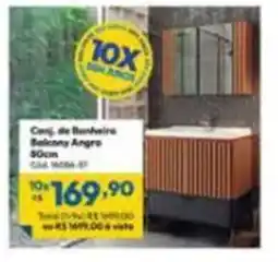 Lojas Becker Conj. de Banheiro Balcony Angro oferta