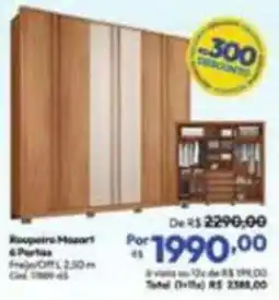 Lojas Becker Roupeiro Mozart 4 Portas oferta