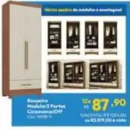 Lojas Becker roupa modular 2 portas oferta