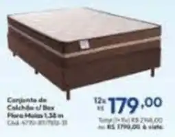 Lojas Becker Conjunto de Colchão c/ Box Flora Moiza 1,38 m oferta