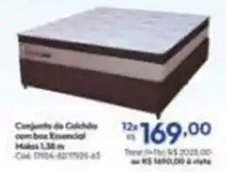 Lojas Becker Conjunto de Colchão com box Essencial oferta