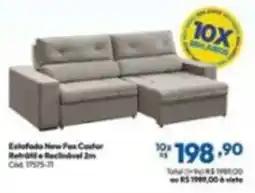 Lojas Becker Estofado New Fox Castor oferta
