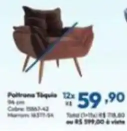 Lojas Becker Poltrona Tiquia oferta