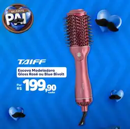 Rio Bel Taiff Escova Modeladora Gloss Rosé ou Blue Bivolt oferta