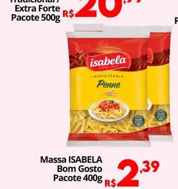 Althoff Supermercados Massa isabela bom gosto oferta