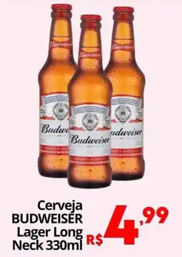 Althoff Supermercados Cerveja budweiser lager long neck oferta