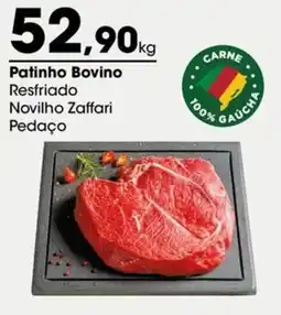 Zaffari Patinho Bovino Resfriado Novilho Zaffari Pedaço oferta