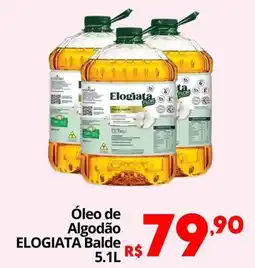 Althoff Supermercados Óleo de Algodão ELOGIATA Balde oferta