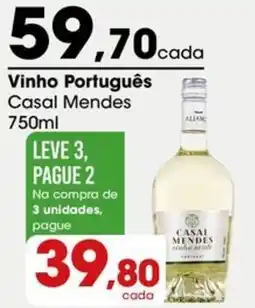 Zaffari Vinho Português Casal Mendes oferta