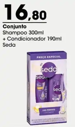 Zaffari Conjunto Shampoo 300ml + Condicionador 190ml Seda oferta
