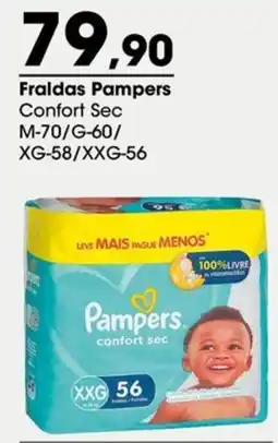 Zaffari Fraldas Pampers Confort Sec oferta