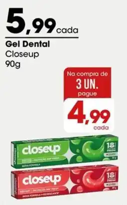 Zaffari Gel Dental Closeup oferta