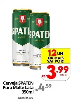 Althoff Supermercados Cerveja spaten puro malte lata oferta