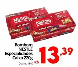Althoff Supermercados Bombom nestlé especialidades oferta