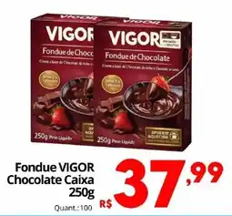 Althoff Supermercados Fondue vigor chocolate caixa oferta