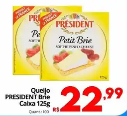 Althoff Supermercados Queijo president brie oferta