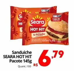 Althoff Supermercados Sanduíche seara hot hit oferta