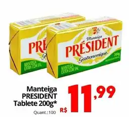Althoff Supermercados Manteiga president oferta