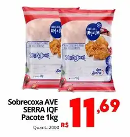 Althoff Supermercados Sobrecoxa ave serra iqf oferta