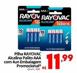 Althoff Supermercados Pilha rayovac alcalina palito aaa oferta